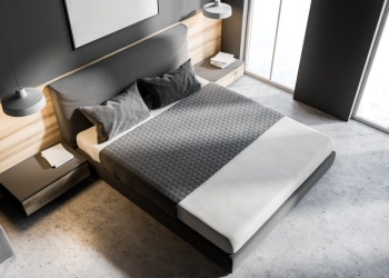 chambre-grise-lit
