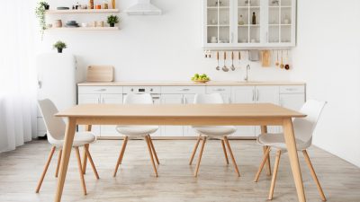 table a mange rectangle style scandinave
