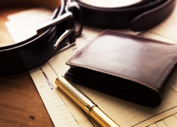 portefeuille luxe cuir ceinture stylo
