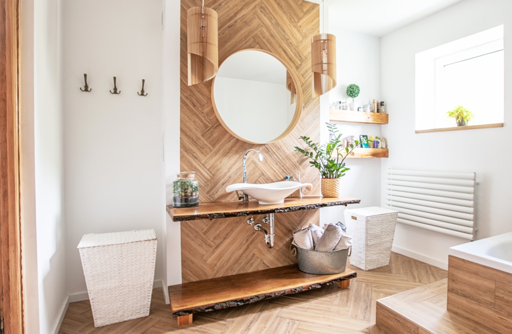 salle de bain rangee