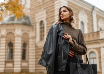 veste femme cuir