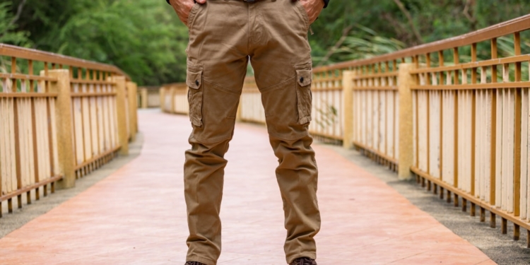 homme en pantalon cargo