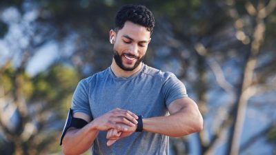 coureur avec accessoires