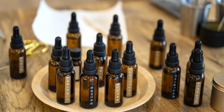 flacons huiles table