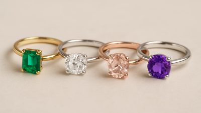 4 bagues diamants