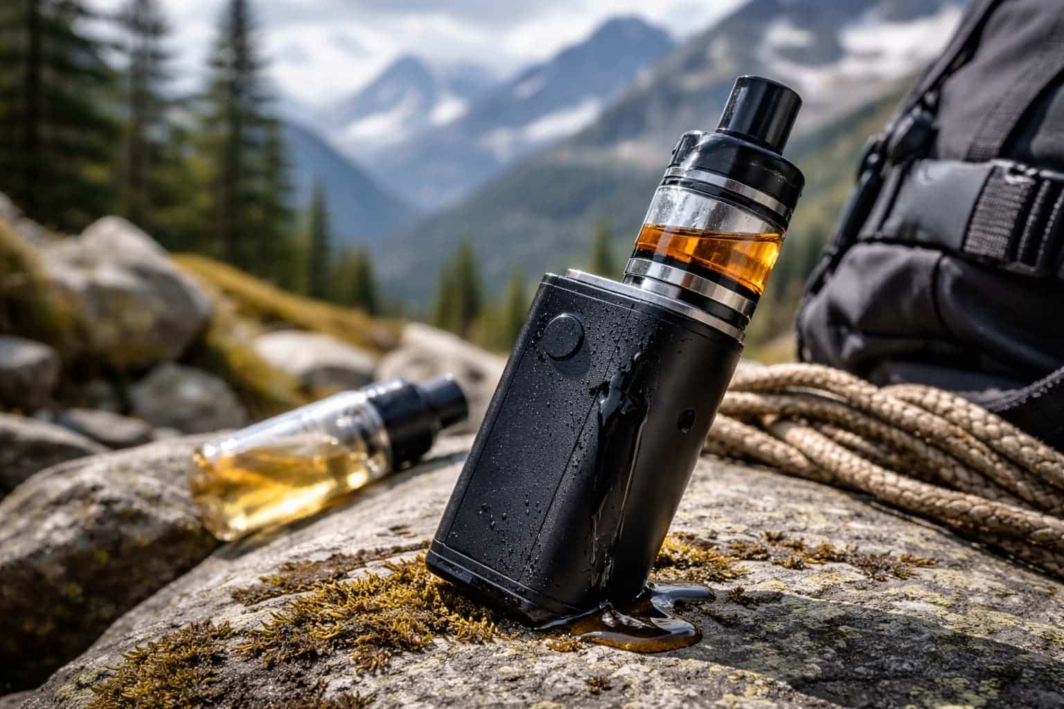 vapoteuse fuyante montagne
