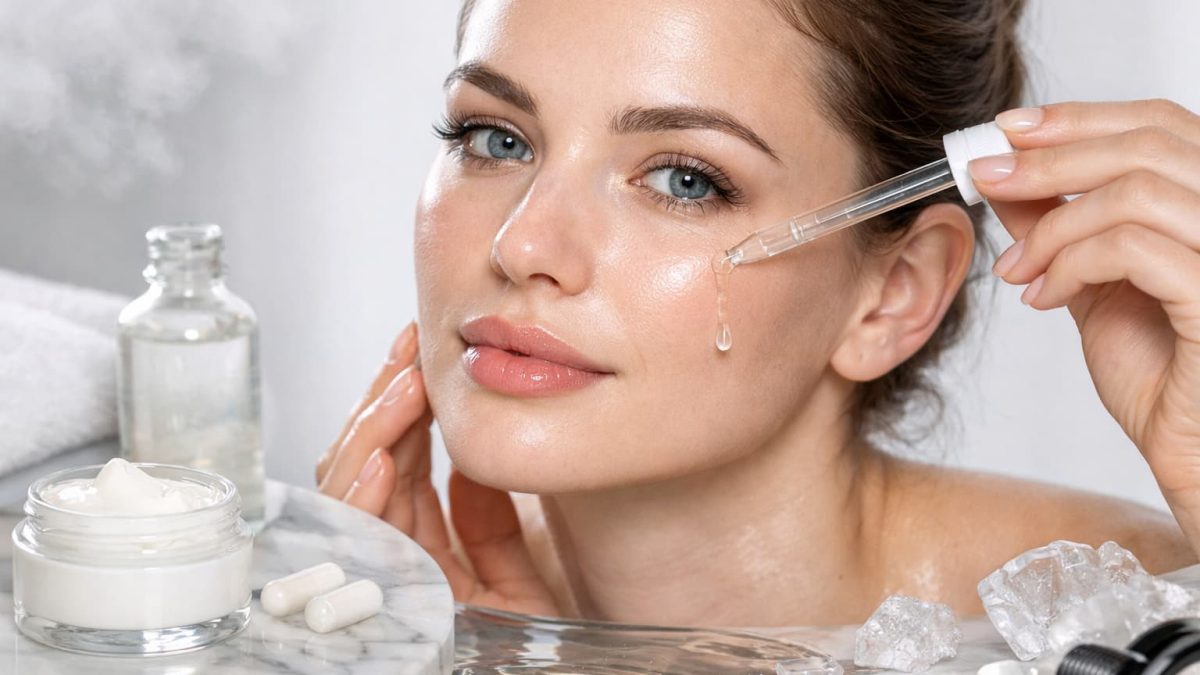 femme produits collagène