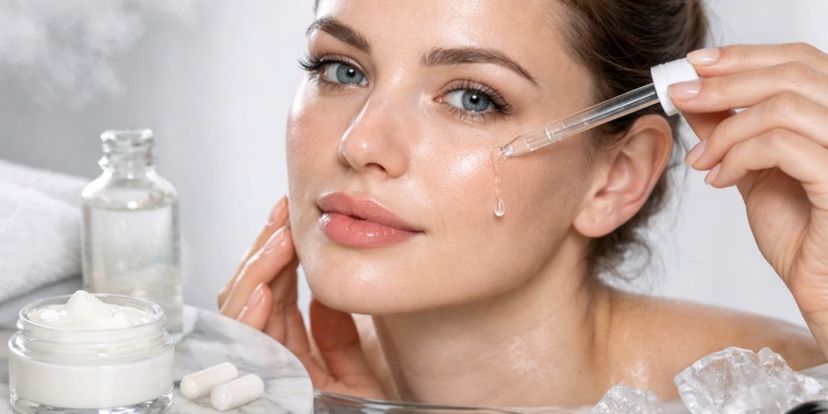 femme produits collagène